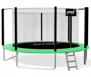 374 CM TRAMPOLÍNA S REBRÍKOM A VNÚTORNOU SIEŤKOU