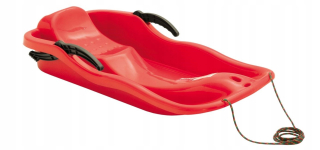 TULIMI Bobas s brzdou, plast, 87x40x18cm, nosnosť 50kg, červená