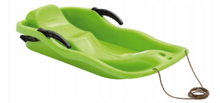 Bobová dráha TULIMI s brzdou, plast, 87x40x18 cm, nosnosť 50kg, zelená