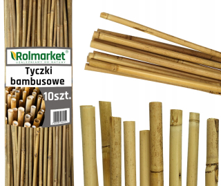 Oporná tyč pre rastliny - Bambusové tyče Rolmarket 180 cm x 14 mm 10 ks.