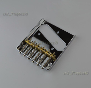 Telecaster Vintage Style Chrome 6 Brass Bridge