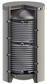 Tepelný zásobník s dvoma hadmi 500L Vyrovnávací zásobník s dvoma hadmi 500L 1,2+1,8m2