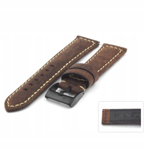 Hrubý kožený remienok pre hodinky Diloy 397,2 20 mm