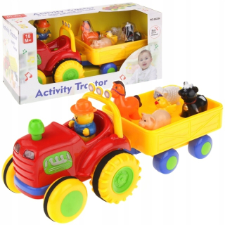 Farmárový traktor s interaktívnymi zvukmi zvierat