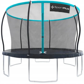 Trampolína so sieťou SportPlus 366 cm FT 12 (365-374 cm) ROUND BLUE