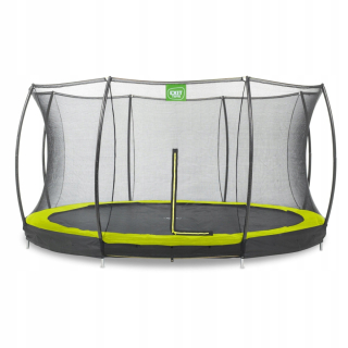 Silueta nadzemná trampolína ø427cm s ochrannou sieťou zelený východ