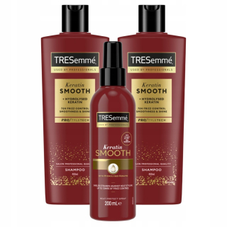 Tresemme Szampon Keratyn 2x400ml + Tresemme Keratin Spray 200ml zdarma