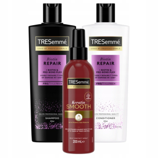 Tresemme Biotínový šampón 400 ml Biotínový kondicionér 400 ml + Tresemme Keratínový sprej