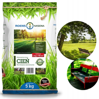 Trávna trávna zmes Tieňový trávnik v odtieni ROENS dekoratívna zmes 10kg