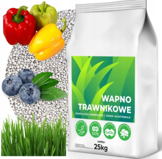 Granulované vápno na trávniky 25 kg