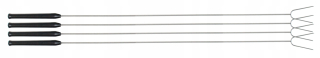 Ohňové vidly, táborové vidličky, nerezové palice, dĺžka 145cm - 4ks