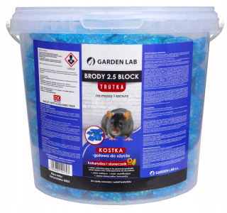 Ultra super silný jed pre potkany myši vedro Brodifacum 3 kg