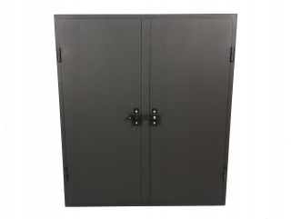 Grilovacie dvierka udiarne 61x71 cm dvojkrídlový oceľový plech 3mm