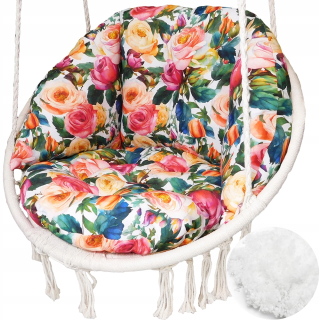 VANKÚŠKE HOJDAČKA BOCIANIE HNIEZDO BOHO - kvety
