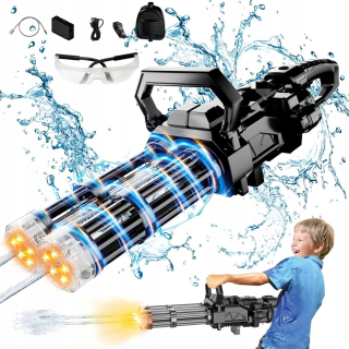 VEĽKÁ VODNÁ PIŠTOĽ ELEKTRICKÁ AUTOMATICKÁ PRE DETI 2400ML S LED+2 BATÉRIE