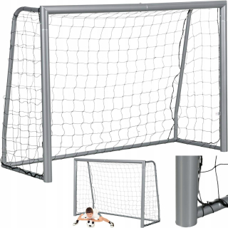 VEĽKÁ FUTBALOVÁ BRANKA 300x200x120cm KOVOVÁ SO SIEŤOU HRUBÉ SILNÉ TRUBKY 60mm