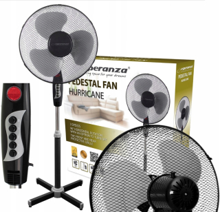 Esperanza HURRICANE podlahový ventilátor čierny