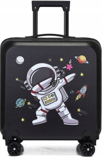 SPACE PLANET KABÍNOVÝ KUFOR DETI BATOŽINA 4 KOLESÁ SPACEMAN