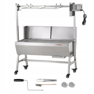 VEVOR Jahňací gril 1110x417x1080MM 4RPM 42W elektrický spínač