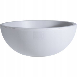 ProGarden kvetináč 40 cm x 40 x 16 cm priemer 40 cm plastový odtieň sivej a striebornej