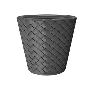 Prosperplast kvetináč 60 cm x 60 x 59 cm priemer 60 cm plastový odtieň sivej a striebornej