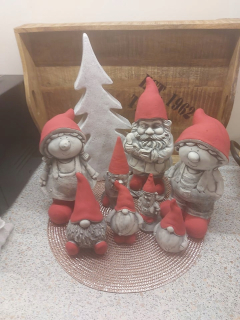 VIANOCE Gnomes figúrky Santa Clausa figúrka snehuliaka