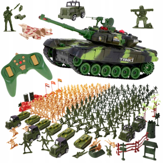 VOJACI VOJENSKÁ ZÁKLADŇA FÓRKY 307EL RC TANK XXL SET