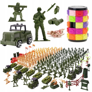VOJACI VOJENSKÁ ZÁKLADŇA FÓRKY SADA ARMÁDNYCH TANKOV XXL 307EL PUZZLE
