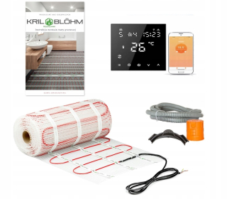 VYHRIEVACIA ROHOŽ VYKUROVACIA SADA 150W/M2 6M2/H 607 WIFI ČIERNA