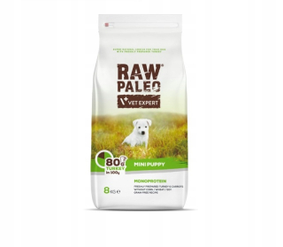 Krmivo Vet Expert Raw Paleo Puppy Mini Turkey 8 kg