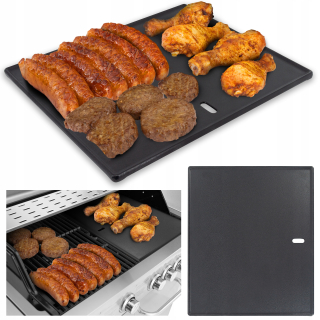 Veľký tanier liatinový rošt 43x36 cm plynový gril Yoer GG01S/GG02S ťažký 5kg