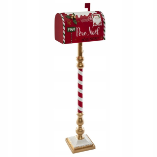 Vianočná poštová schránka Santa Claus XMAS stojaca na fotenie