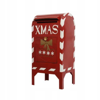 Vianočná poštová schránka Santa Claus XMAS ozdoby 67cm