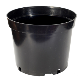 Kvetináč Edoniczki.pl 25 cm x 25 x 20 cm priemer 25 cm plast čierny