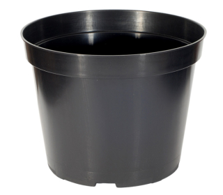 Kvetináč Edoniczki.pl 32,5 cm x 32,5 x 26 cm priemer 32,5 cm plast čierny