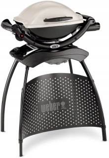 Weber Q1000 Titan plynový gril, čierno-biely, 69x49x61 cm