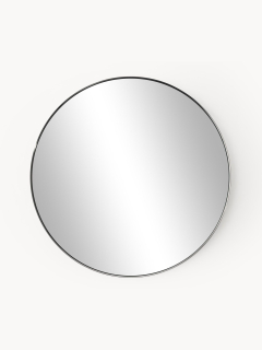 Značkové okrúhle nástenné zrkadlo WEST LACIE Ø 120 cm s kovovým rámom