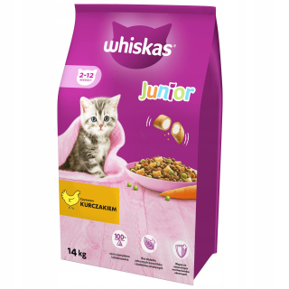 Whiskas kuracie suché krmivo pre mačiatka 14 kg