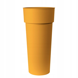 Euro3plast kvetináč 38 cm x 38 x 80 cm priemer 38 cm plastové odtiene žltej a zlatej