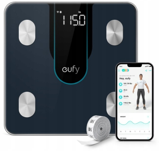 Kúpeľňa Scale eufy Smart Scale P2 čierna