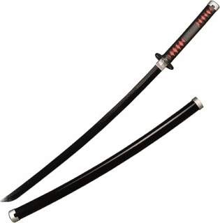 Warrior meč skladací čierna ružová katana skladacia zaťahovacia 105cm 1 ks
