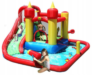 Water Madness 9v1 nafukovací hrad Nafukovacia trampolína HappyHop Slide