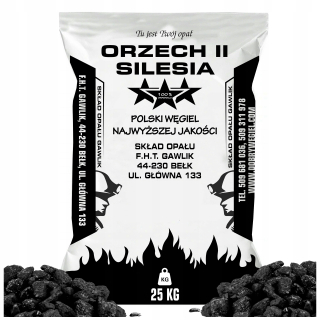 Uhlie z poľského orecha II 32 MJ - MEGA KALORICKÁ! 25 kg taška
