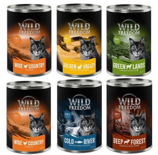 Wild Freedom mokré krmivo mix príchutí 2,4 kg