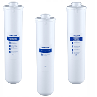 Filter na vodu - Filtračné vložky Aquaphor K2 + K5 + K7M, sada.