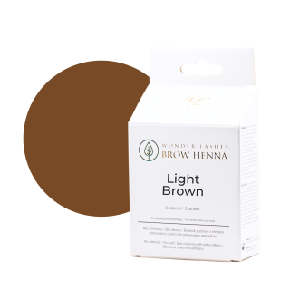 Wonder Lashes Brow Henna Light Brown 3 x 1 g prášková henna na obočie