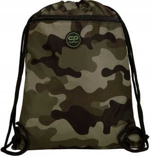 Vrecká na prezuvky - Školská taška na topánky pre chlapca camo