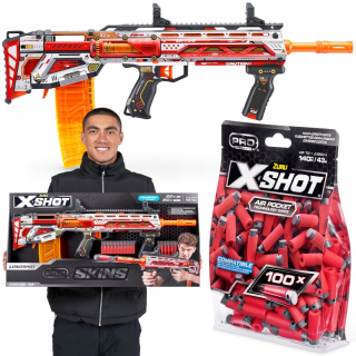 X-SHOT LONGSHOT PRO SKINS 36600 + X-SHOT SHORT ARROW ARROW 100 KS. 36601