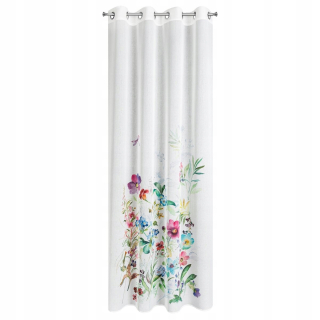 Hotový záves - Spring Curtain Kvety 140x250 sprievodcov Eurofirana