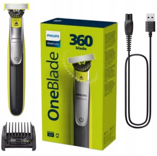 Zastrihávač PHILIPS ONEBLADE 360 HOLIACEJ NA TVÁRE, PÁNSKY KRÚŠOK NA TVÁRE TELA